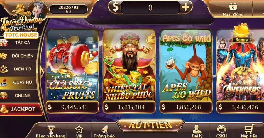 Các loại game nổ hũ đa dạng tại 678win casino